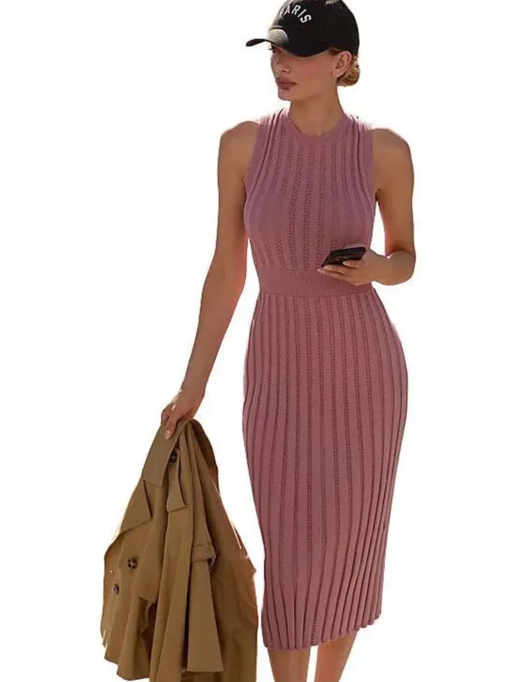 NWOT VARLEY Florian Knit Dress, M